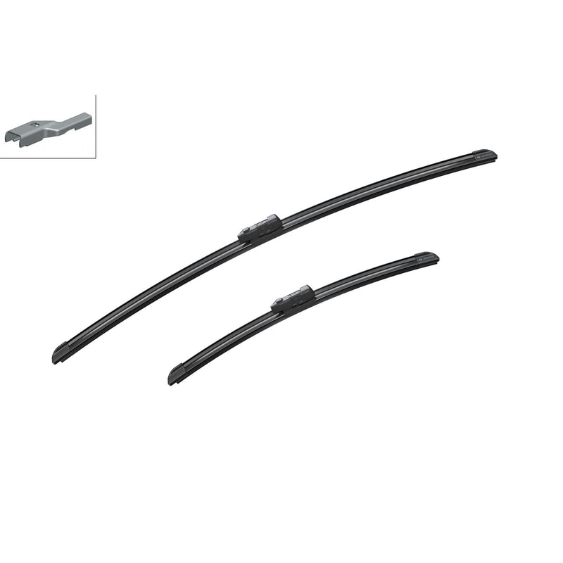 BOSCH WIPER - AEROTWIN FLAT BLADE SET 650/400 for Ford Fiesta - 1.2 - 08-17 etc