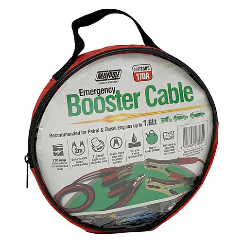 MAYPOLE MP3505 7.5MM² X 2M EMERGENCY JUMP LEAD