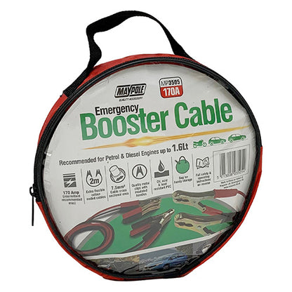 MAYPOLE MP3505 7.5MM² X 2M EMERGENCY JUMP LEAD