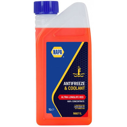 NAPA ULTRA LONGLIFE RED CONCENTRATE COOLANT & ANTIFREEZE - RED