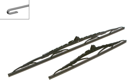 BOSCH WIPER - SUPERPLUS STD BLADE SET 600/400 for Nissan Navara dCi - 2.3 - 15-  etc