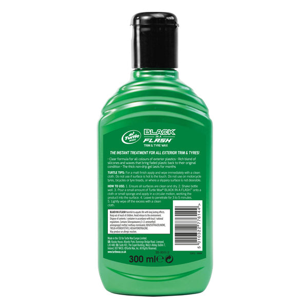 BLACK IN A FLASH TRIM & TYRE DRESSING 300ML