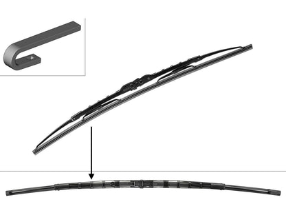 BOSCH WIPER - SUPERPLUS STD BLADE 530 for VW Transporter TDi - 2.0 - 09-15 etc