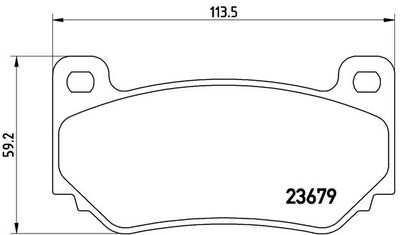 BREMBO BRAKE PAD FOR CATERHAM/MG,  FRONT