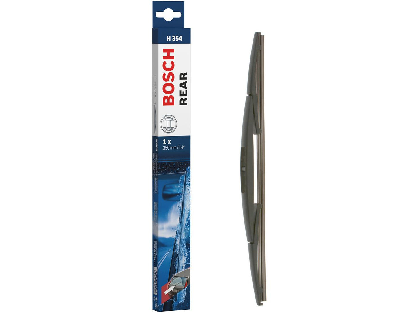BOSCH WIPER - SUPERPLUS PLASTIC BLADE REAR 350 for Honda Jazz iVtec - 1.3 - 08-15 etc