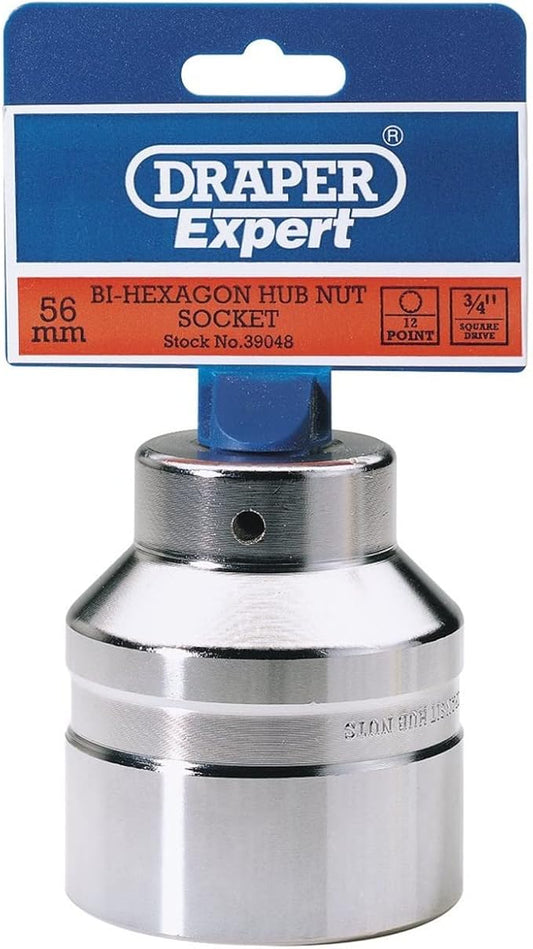 DRAPPER 56MM BI HEXAGON HUB NUT SOCKET