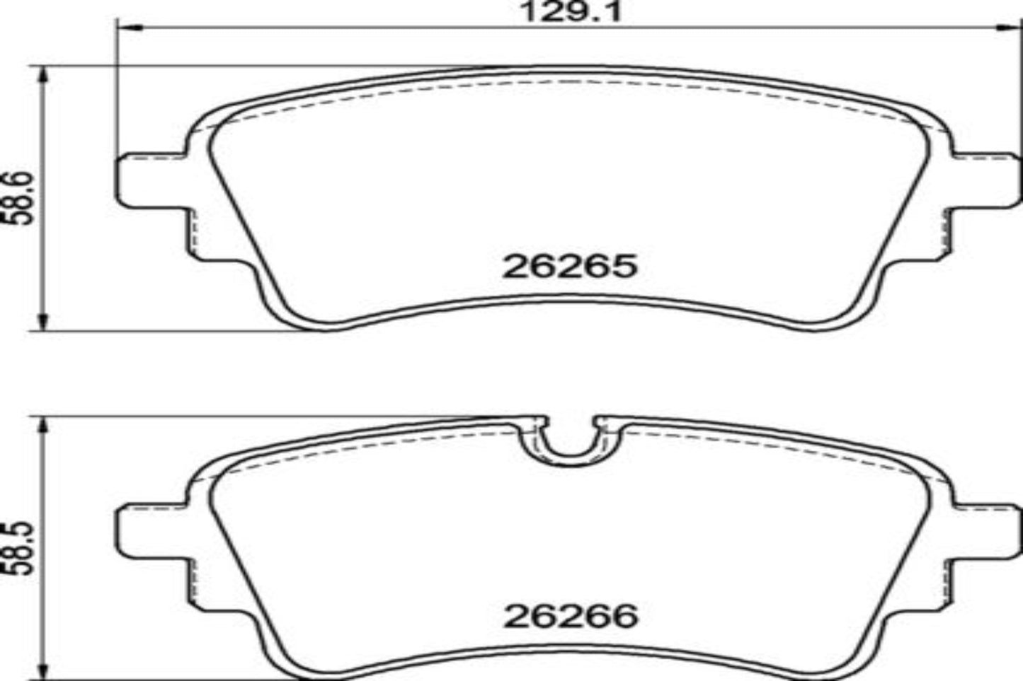 BREMBO BRAKE PAD FOR AUDI/AUDI (FAW)/VW,  REAR P85185