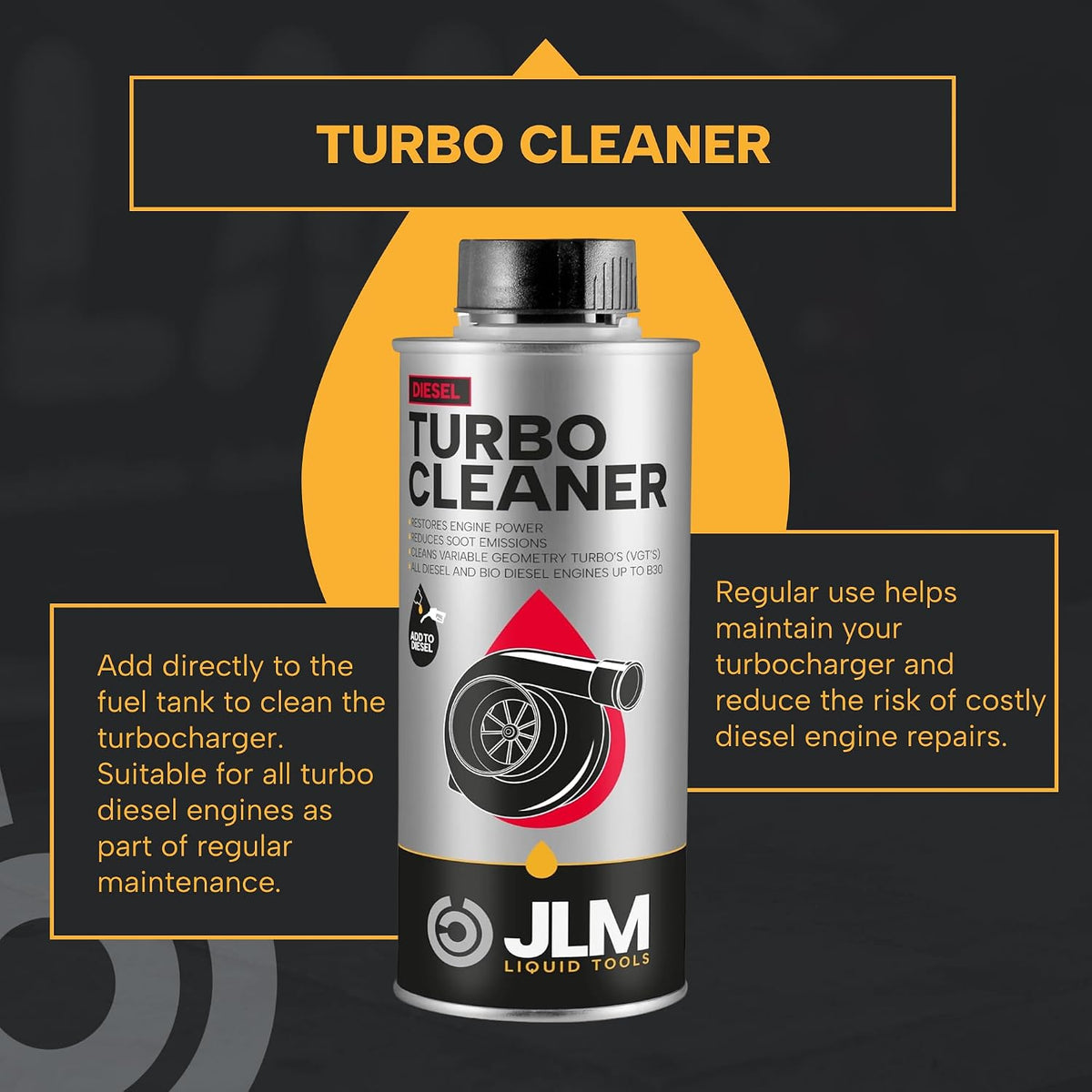 JLM TURBO CLEANER DIESEL 500ML