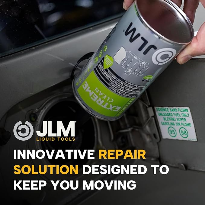 JLM PETROL EXTREME CLEAN | STRONG ALL-IN-ONE FUEL SYSTEM & ENGINE CLEANER, 500ML 