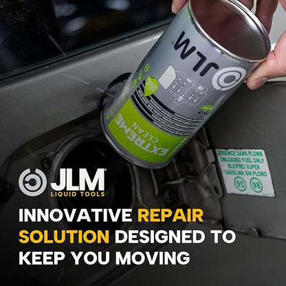 JLM PETROL EXTREME CLEAN | STRONG ALL-IN-ONE FUEL SYSTEM & ENGINE CLEANER, 500ML 
