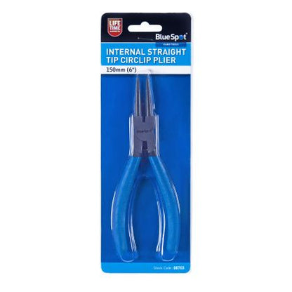 BLUE SPOT TOOLS 150MM (6") INTERNAL STRAIGHT TIP CIRCLIP PLIER - 08703