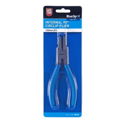 BLUE SPOT TOOLS 150MM (6") INTERNAL CIRCLIP PLIER 90° TIP - 08705