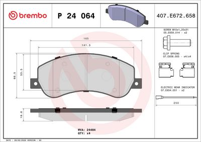BREMBO BRAKE PAD FOR BYD/DENZA/FORD/FORD (JMC)/FORD AUSTRALIA, FRONT