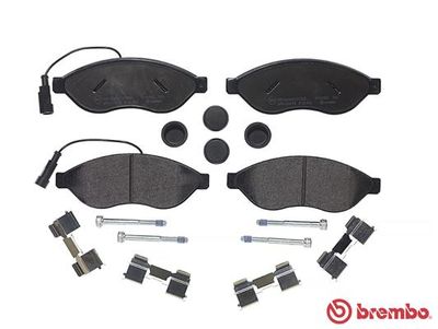 BREMBO BRAKE PAD FOR CITROËN/FIAT/OPEL/PEUGEOT/VAUXHALL, FRONT P23143