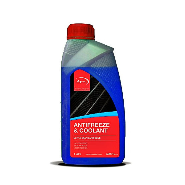 APEC ULTRA STANDARD BLUE CONCENTRATE COOLANT & ANTIFREEZE - BLUE