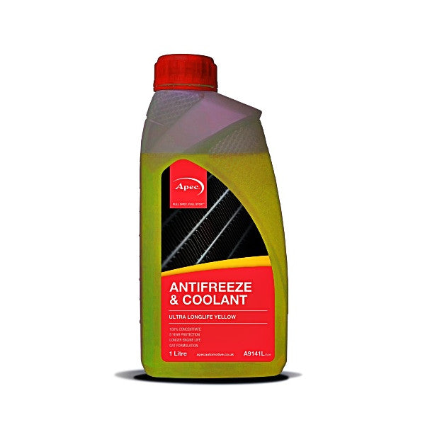 APEC ULTRA LONGLIFE YELLOW CONCENTRATE COOLANT & ANTIFREEZE - YELLOW
