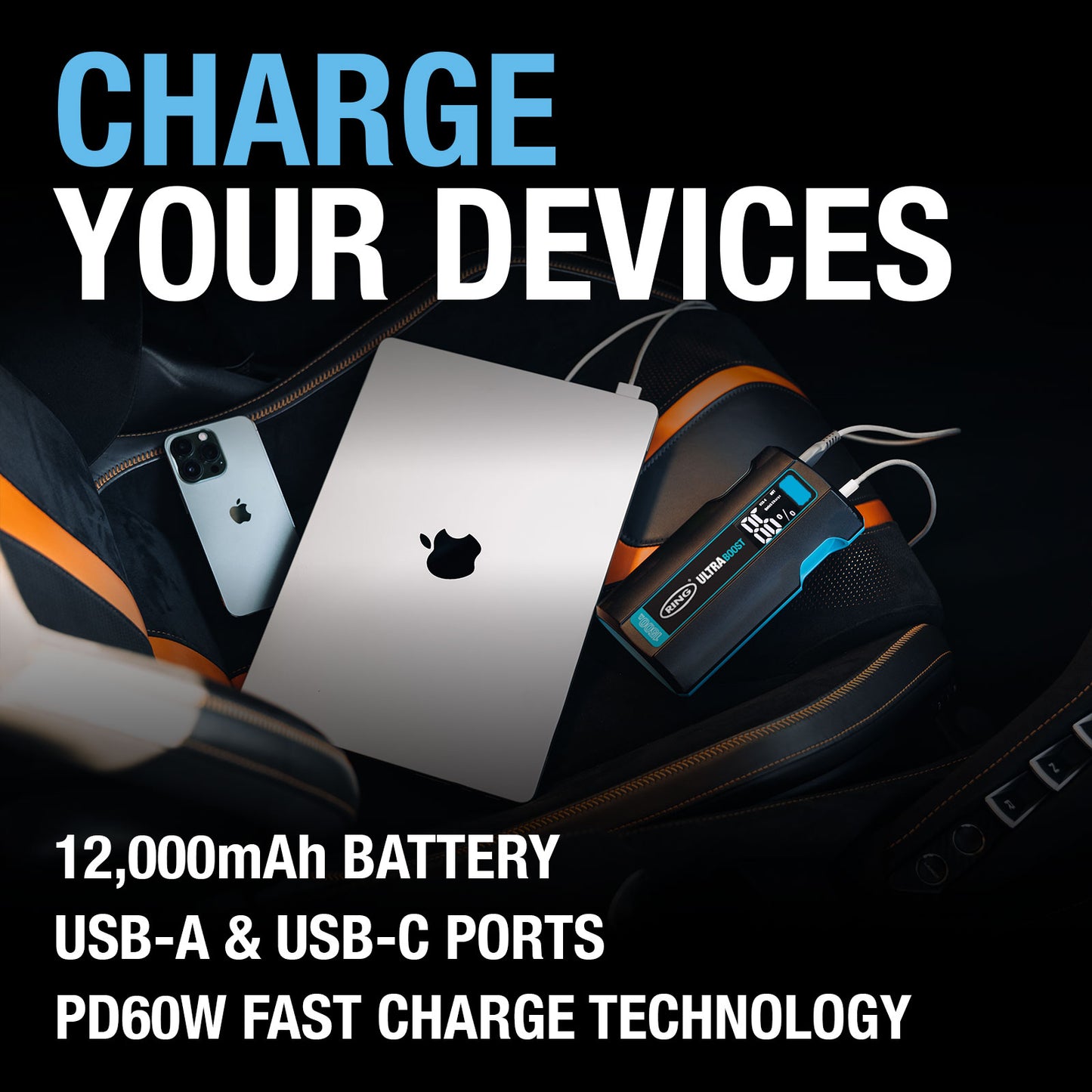 RING ULTRABOOST 1500 JUMP STARTER STARTS FLAT BATTERIES