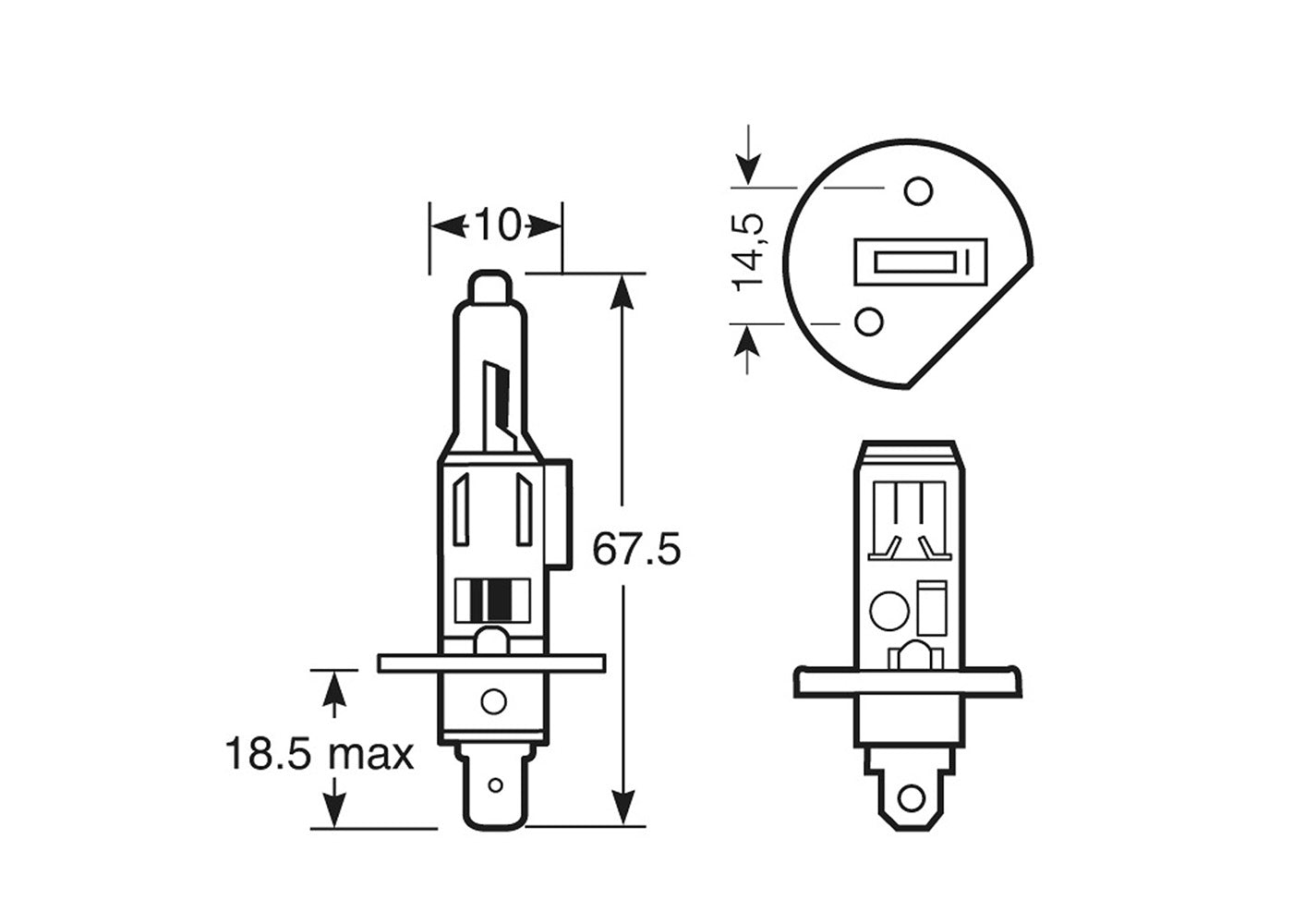 RING R448 H1 HALOGEN BULB