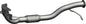 EAU277-Exhaust Pipe-Centre for Skoda Octavia 1.9 TDi Diesel 8V 1999-2006 HP 90 Hatchback    870mm