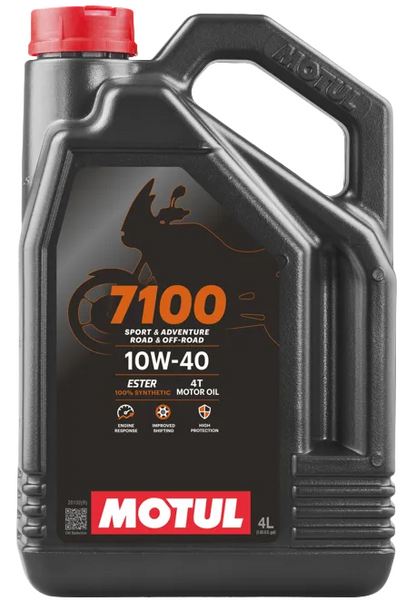 MOTUL 7100 10W-40 4T FULLY SYNTHETIC MOTORCYCLE ENGINE OIL