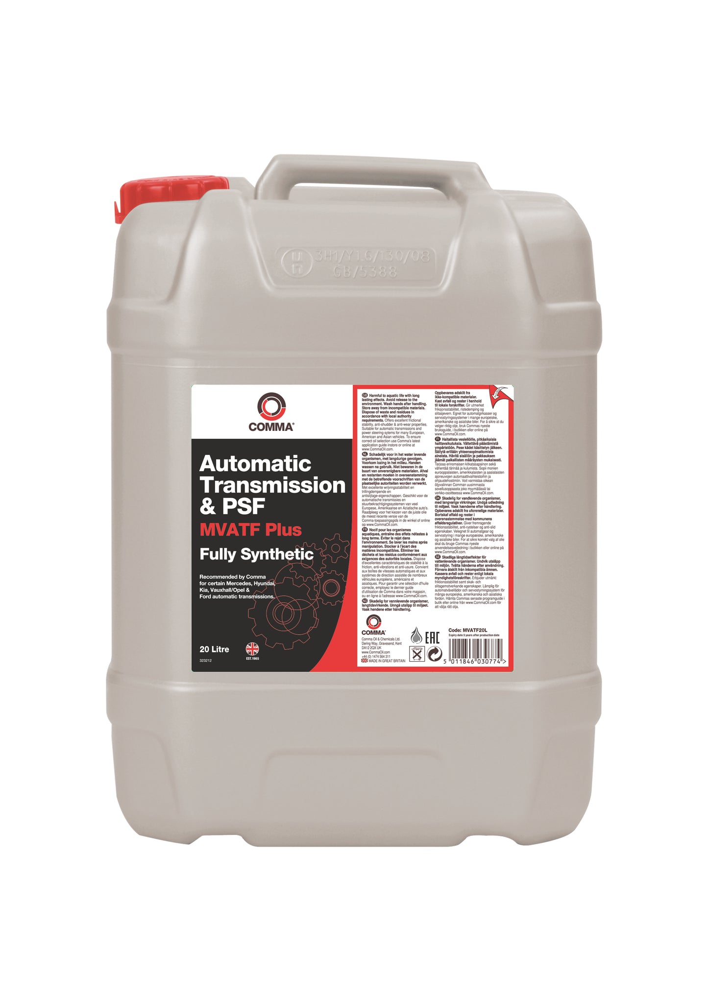 COMMA MVATF PLUS - AUTOMATIC TRANSMISSION & POWER STEERING FLUID (PSF)