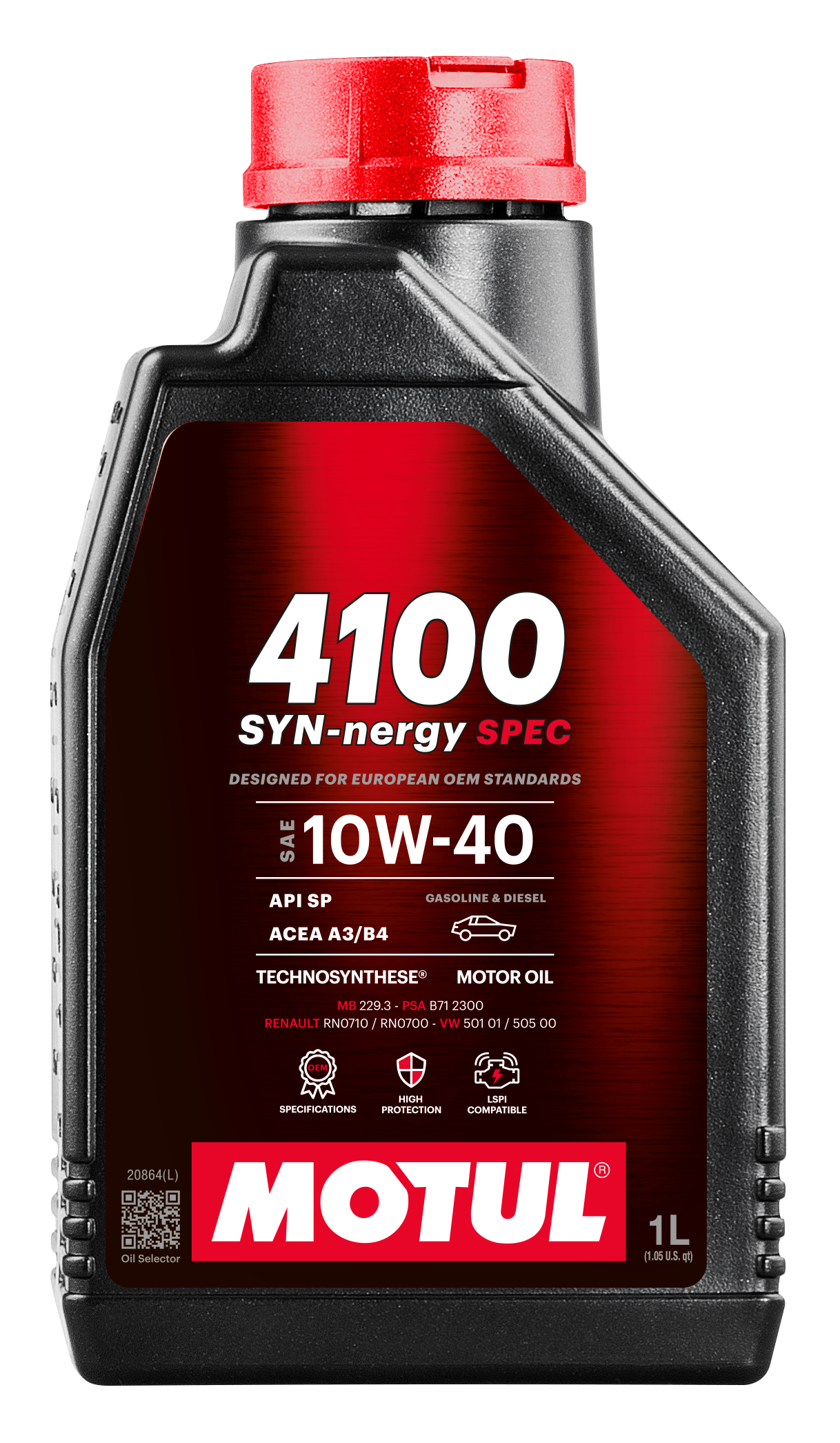 MOTUL 4100 SYN-NERGY SPEC 10W-40 TECHNOSYNTHESE ENGINE OIL