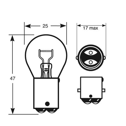 RING R335 P21W STANDARD BULB