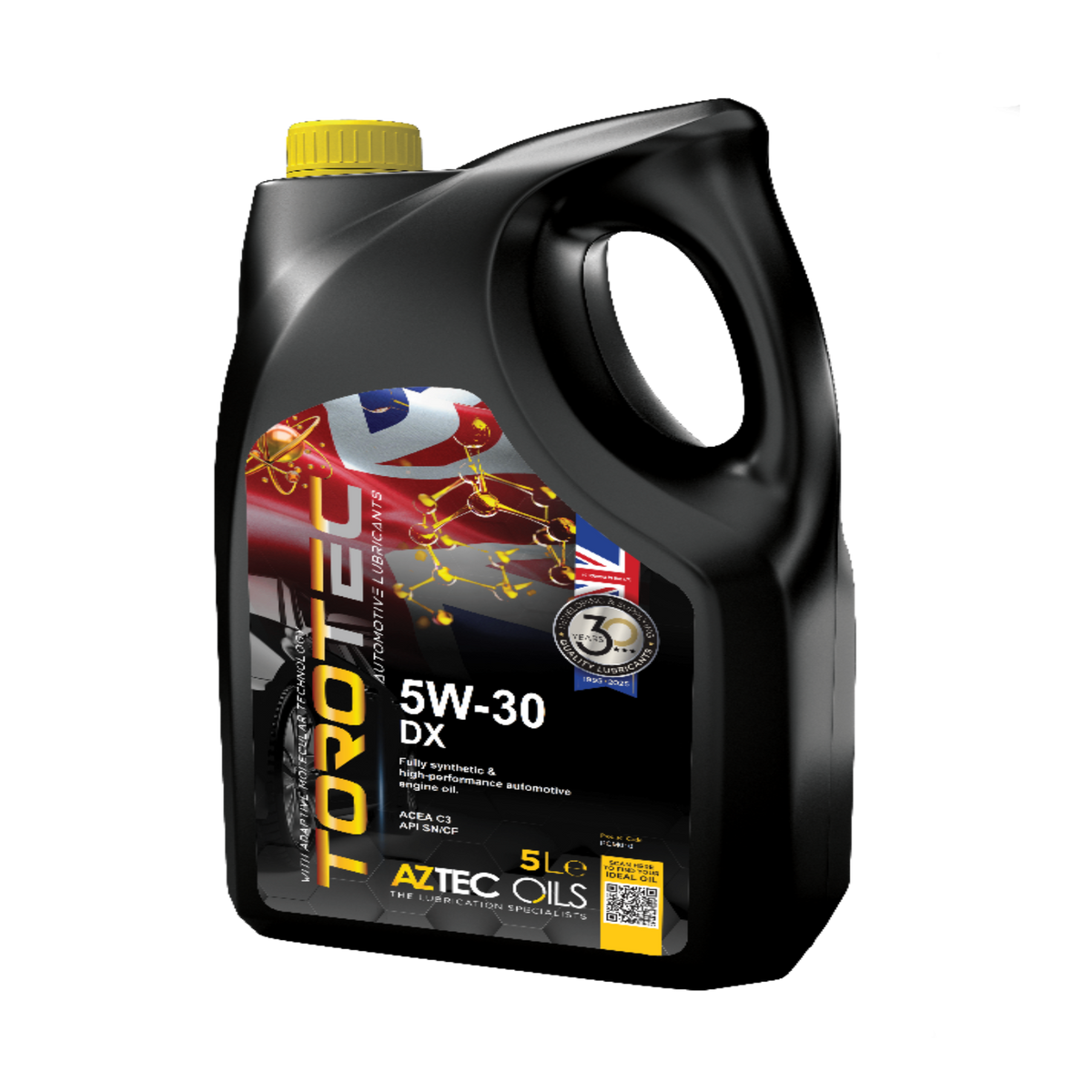 AZTEC TOROTEC 5W-30 DX FULLY SYNTHETIC ENGINE OIL GM DEXOS2 BMW LL-04