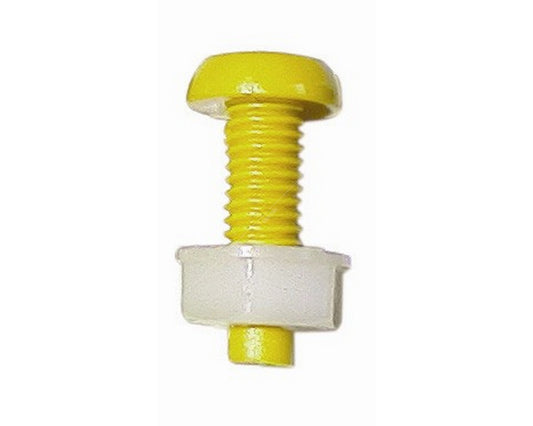 PEARL PNP142R NUMBER PLATE SCREW & NUT (YELLOW)