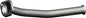TY7501-Front Pipe for Toyota Avensis 1.8 Petrol 16V 2000-2003 HP 129 Saloon    340mm