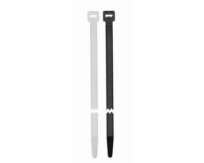 PEARL PTW05 4.6 X 385MM NATURAL CABLE TIES (PACK OF 100) WHITE