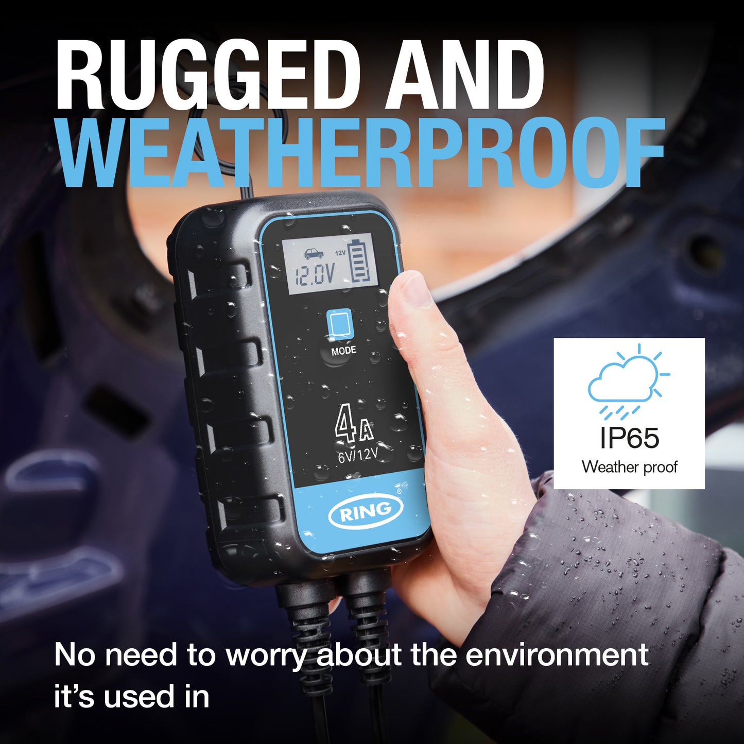 RING 4A SMARTCHARGE 4 CHARGER & MAINTAINER LITHIUM BATTERY COMPATIBLE