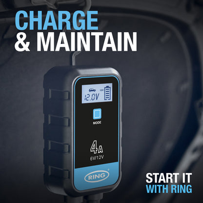 RING 4A SMARTCHARGE 4 CHARGER & MAINTAINER LITHIUM BATTERY COMPATIBLE
