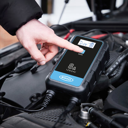 RING 8A SMARTCHARGE 8 CHARGER & MAINTAINER LITHIUM BATTERY COMPATIBLE