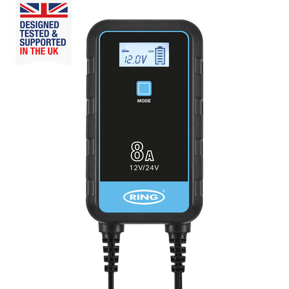 RING 8A SMARTCHARGE 8 CHARGER & MAINTAINER LITHIUM BATTERY COMPATIBLE