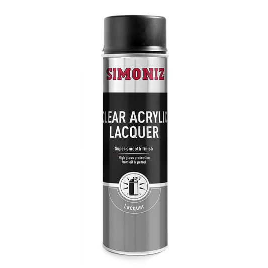 SIMONIZ CLEAR ACRYLIC LACQUER SPRAY PAINT 500ML