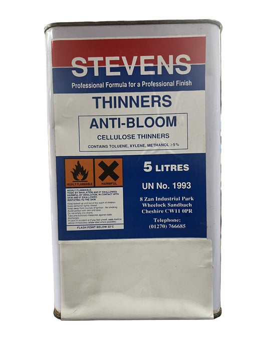 STEVENS ANTI BLOOM THINNERS 5 LITRES