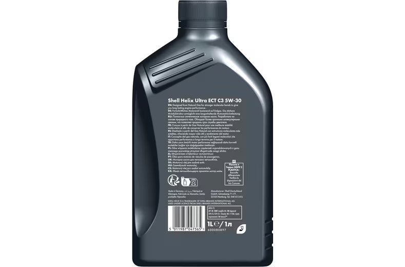 SHELL HELIX ULTRA ECT C3 5W-30 PURE PLUS FULLY SYNTHETIC CAR ENGINE OIL