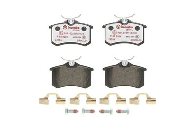 BREMBO BRAKE PAD FOR AUDI/AUDI (FAW)/CITROËN/CITROËN (DF-PSA)/DS/FIAT/FORD/HONGQI/JETTA/LANCIA/MG/MG (SAIC)/PEUGEOT/PEUGEOT (DF-PSA)/ROEWE (SAIC)/SEAT/SHUANGHUAN/SKODA/SKODA (SVW)/VW/VW (FAW)/VW (SVW)/ZHONGHUA (BRILLIANCE),  FRONT/REAR