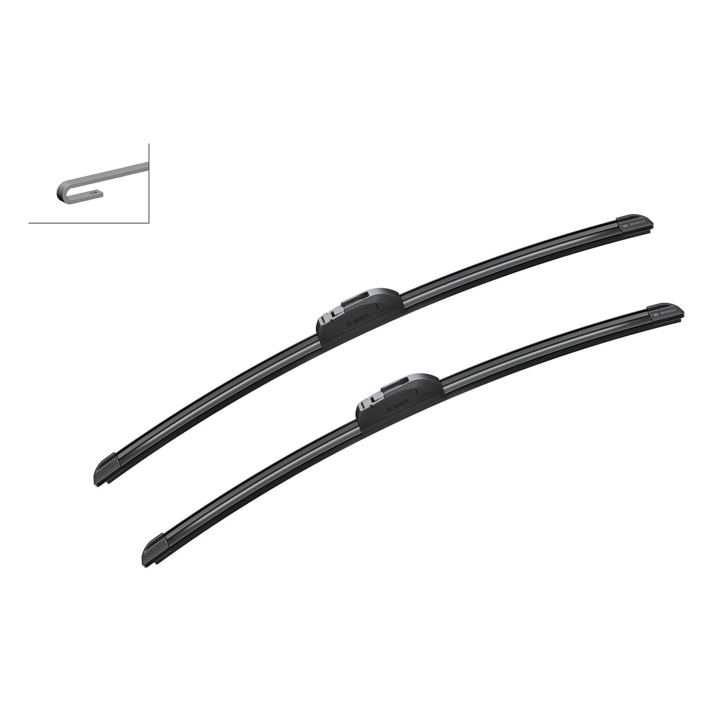 BOSCH WIPER - AEROTWIN RF FLAT BLADE SET 550/530 for Land Rover Discovery TD - 2.7 - 04-09 etc