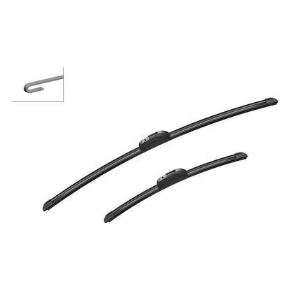 BOSCH WIPER - AEROTWIN RF FLAT BLADE SET 650/400 for Nissan Qashqai dCi - 1.5 - 13- etc