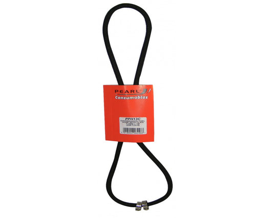 PEARL 1/8 x 3.2MM RUBBER HOSE FUEL BRAIDED WITH CLIPS