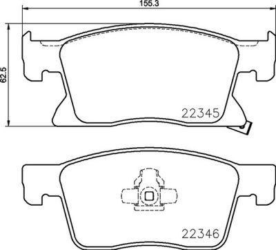 BREMBO BRAKE PAD FOR CHEVROLET/HOLDEN/OPEL/VAUXHALL,  FRONT