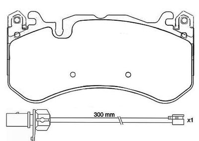 BREMBO BRAKE PAD FOR AUDI,  FRONT P50127