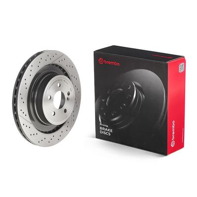 BREMBO BRAKE DISC FOR MERCEDES-BENZ, DIAMETER 360, REAR 09.A822.11