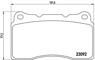 BREMBO BRAKE PAD FOR RENAULT/VOLVO,  FRONT