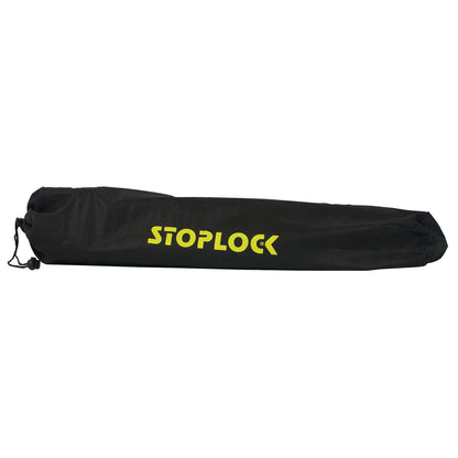 STOPLOCK PRO ELITE CAR STEERING WHEEL LOCK - SAFE SECURE HEAVY DUTY ANTI-THEFT BAR - UNIVERSAL FIT - INCLUDES 2 KEYS AND CARRY BAG, BLACK/YELLOW, 1 UNIT