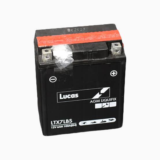 LUCAS MOTORBIKE BATTERY 12V 6AH LTX7LBS