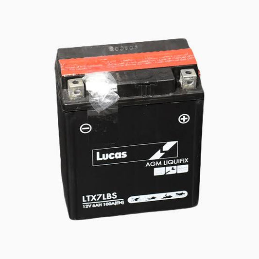 LUCAS MOTORBIKE BATTERY 12V 6AH LTX7LBS