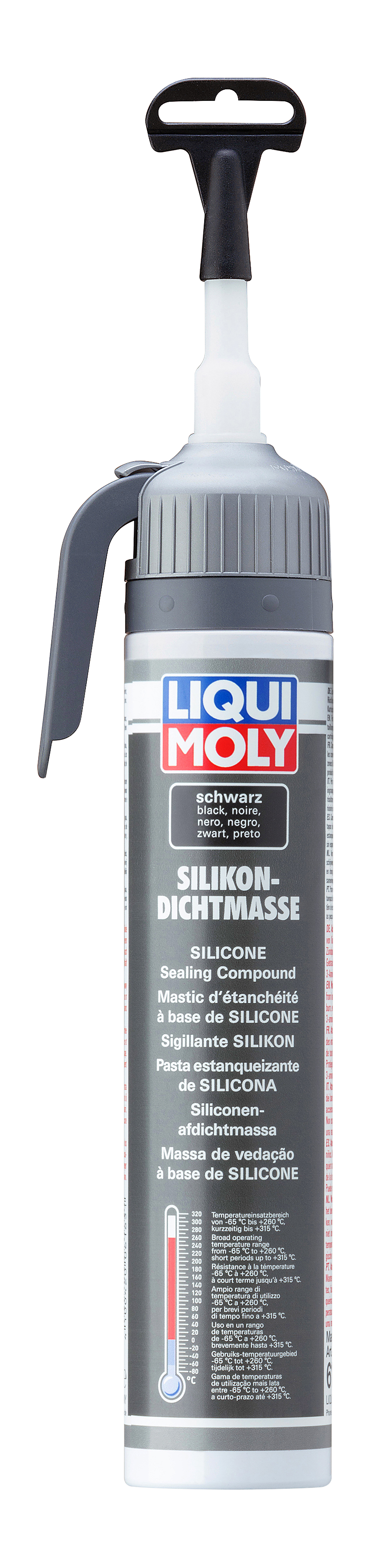 LIQUI MOLY SILICON SEALING COMPOUND BLACK 200ML